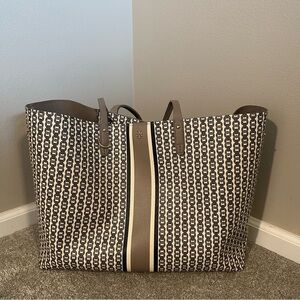 Tory Burch Black and White Tote Bag